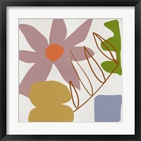 Framed 'Flower Petals II' border=