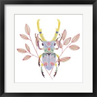 Floral Beetles V Framed Print