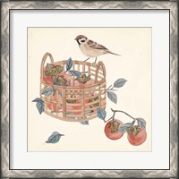 Framed 'Basket with Fruit IV' border=