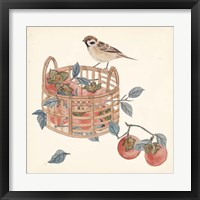 Framed 'Basket with Fruit IV' border=