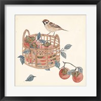 Basket with Fruit IV Framed Print