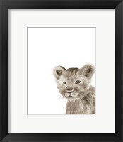 Framed 'Safari Animal Portraits I' border=