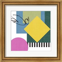 Framed 'Pianist IV' border=