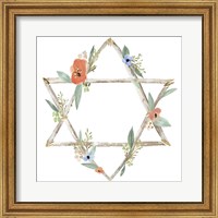 Framed 'Adorned Star I' border=