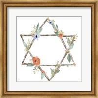 Framed 'Adorned Star II' border=