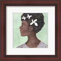 Framed 'Folk Art Portrait II' border=