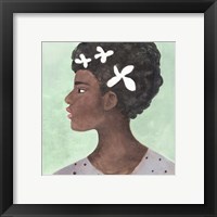 Framed 'Folk Art Portrait II' border=