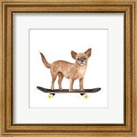 Framed 'Pups on Wheels I' border=