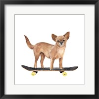 Framed 'Pups on Wheels I' border=