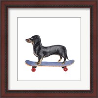 Framed 'Pups on Wheels II' border=