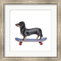 Framed 'Pups on Wheels II' border=