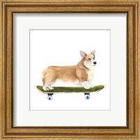 Framed 'Pups on Wheels III' border=