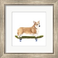 Framed 'Pups on Wheels III' border=