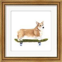 Framed 'Pups on Wheels III' border=