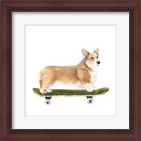 Framed 'Pups on Wheels III' border=