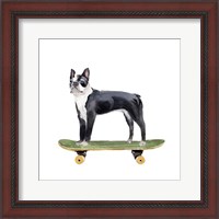 Framed 'Pups on Wheels IV' border=