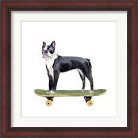 Framed 'Pups on Wheels IV' border=