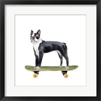 Pups on Wheels IV Framed Print
