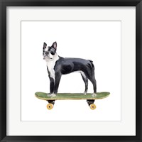 Framed 'Pups on Wheels IV' border=