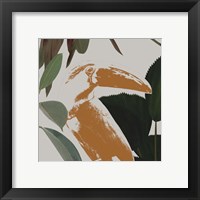 Framed 'Graphic Tropical Bird III' border=