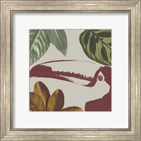 Framed 'Graphic Tropical Bird V' border=