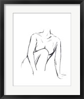 Framed 'Sketched Figure II' border=