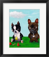 Framed Boston and Frenchie