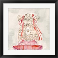 Framed 'Ballerina Bear' border=