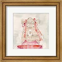 Framed 'Ballerina Bear' border=