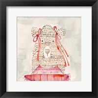 Ballerina Bear Framed Print