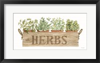 Framed Crate of Herbs