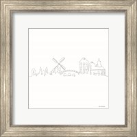 Framed 'One Line Amsterdam' border=