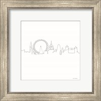 Framed 'One Line London' border=