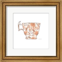 Framed 'Bright Garden Cafe III' border=