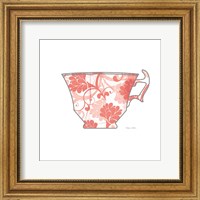 Framed 'Bright Garden Cafe II' border=