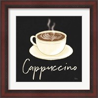 Framed 'Fresh Coffee Cappucino' border=