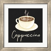 Framed 'Fresh Coffee Cappucino' border=