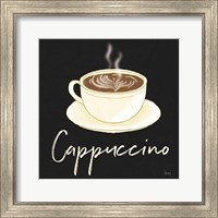 Framed 'Fresh Coffee Cappucino' border=