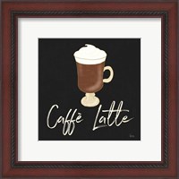 Framed 'Fresh Coffee Caffe Latte' border=