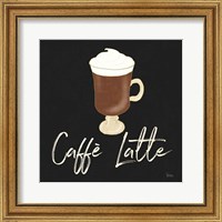 Framed 'Fresh Coffee Caffe Latte' border=