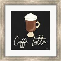 Framed 'Fresh Coffee Caffe Latte' border=