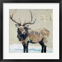 Framed Winter Elk Neutral