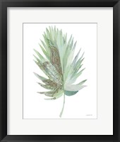 Framed Boho Tropical Leaf IV Green