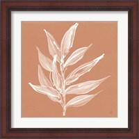 Framed 'Leaf Study IV Pheasant' border=