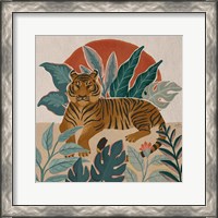 Framed 'Big Cat Beauty III' border=