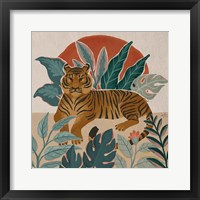 Framed 'Big Cat Beauty III' border=