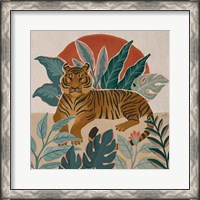 Framed 'Big Cat Beauty III' border=