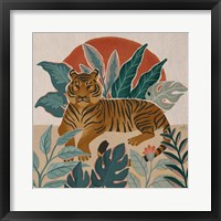 Framed 'Big Cat Beauty III' border=