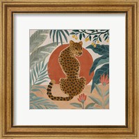 Framed 'Big Cat Beauty II' border=