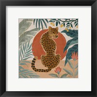 Framed 'Big Cat Beauty II' border=